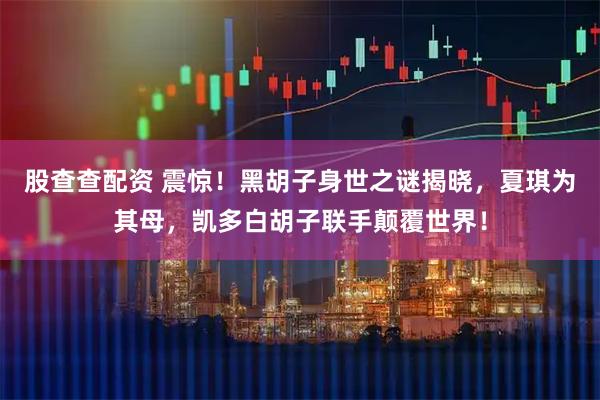 股查查配资 震惊！黑胡子身世之谜揭晓，夏琪为其母，凯多白胡子联手颠覆世界！